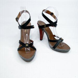 UGG Platform Gray Open‎ Toe Heels 8.5